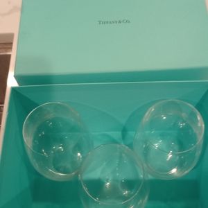 Tiffany & Co Reidel Stemless Wine Glasses